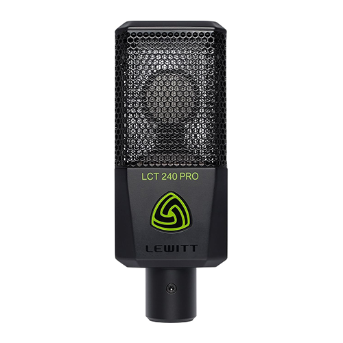 Lewitt LCT-240 Pro Cardioid Condenser Microphone for Professional Recording (Black)