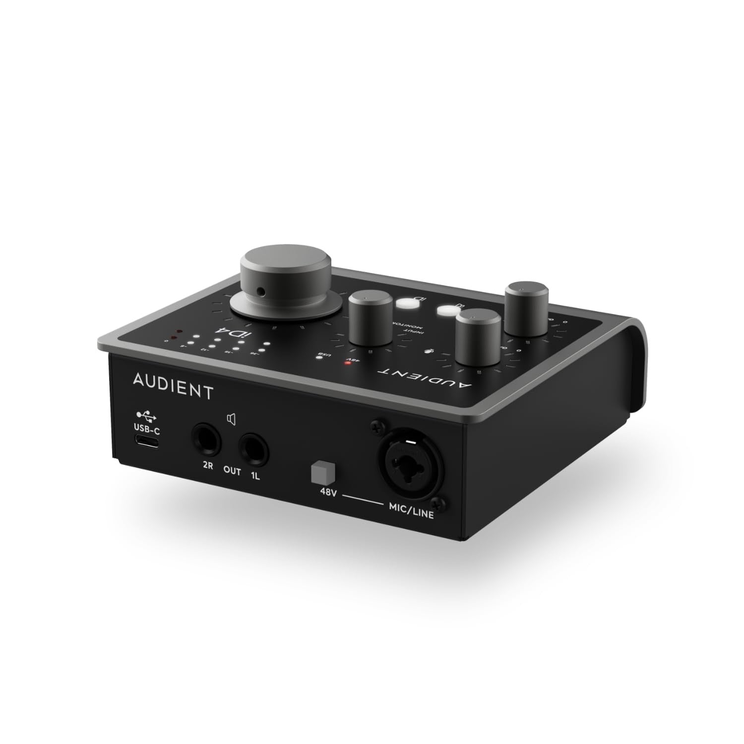 Audient iD4 MKII 2in 2out High Performance USB 3.0 Audio Interface with Audient Console Mic Preamp Dual Headphone Outputs DI Instrument Input