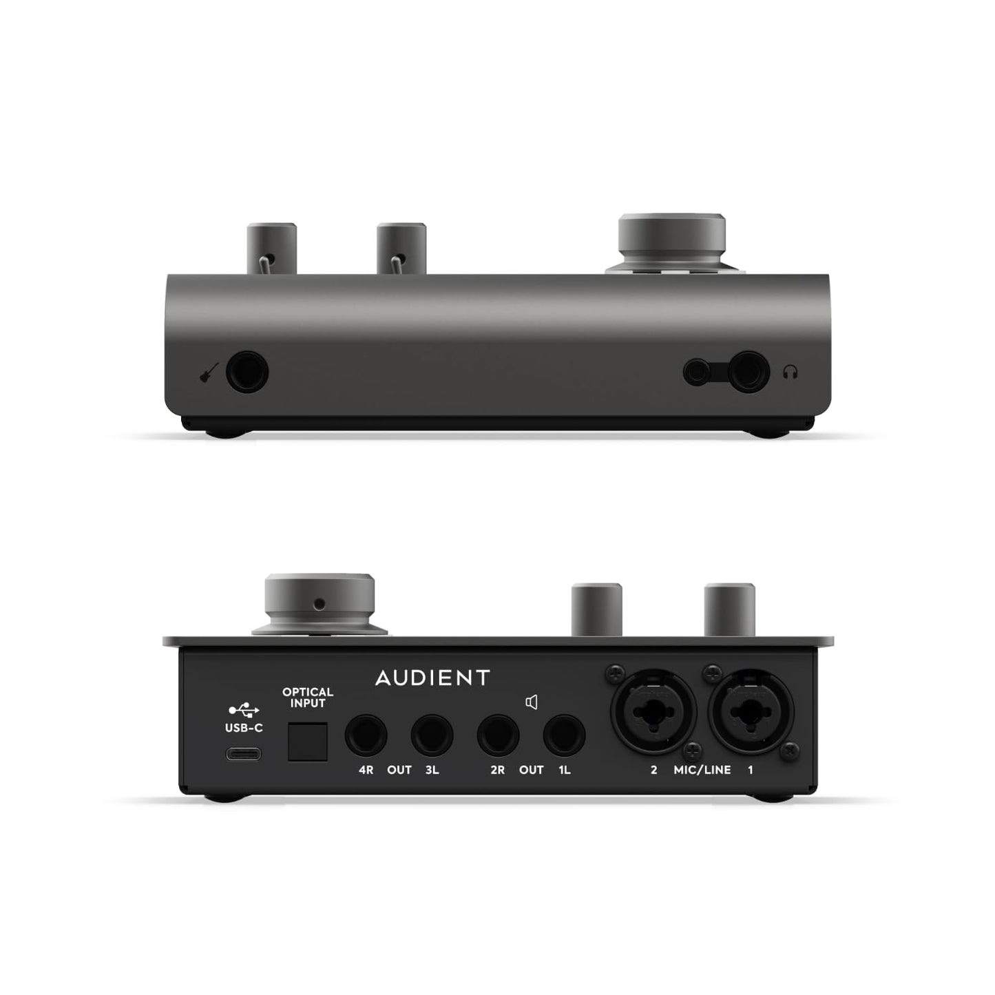 Audient iD14 (MKII) 10in/6out High-Performance USB 3.0 Audio Interface with 2 Audient Preamps, Dual Headphone Outputs, 4 Line Outputs, ADAT Input, Monitor Controls & Free Software Bundle - Mac/Win/iOS