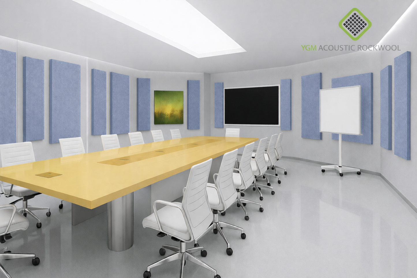 YGM Acoustic Rockwool® - Set of 2 | 4' x 2' x 3" | Sound Absorption Panels | NRC 1.0, 80 KG/M¬≥ Density | Room Isolation & Acoustical Soundproofing (Silver Grey)