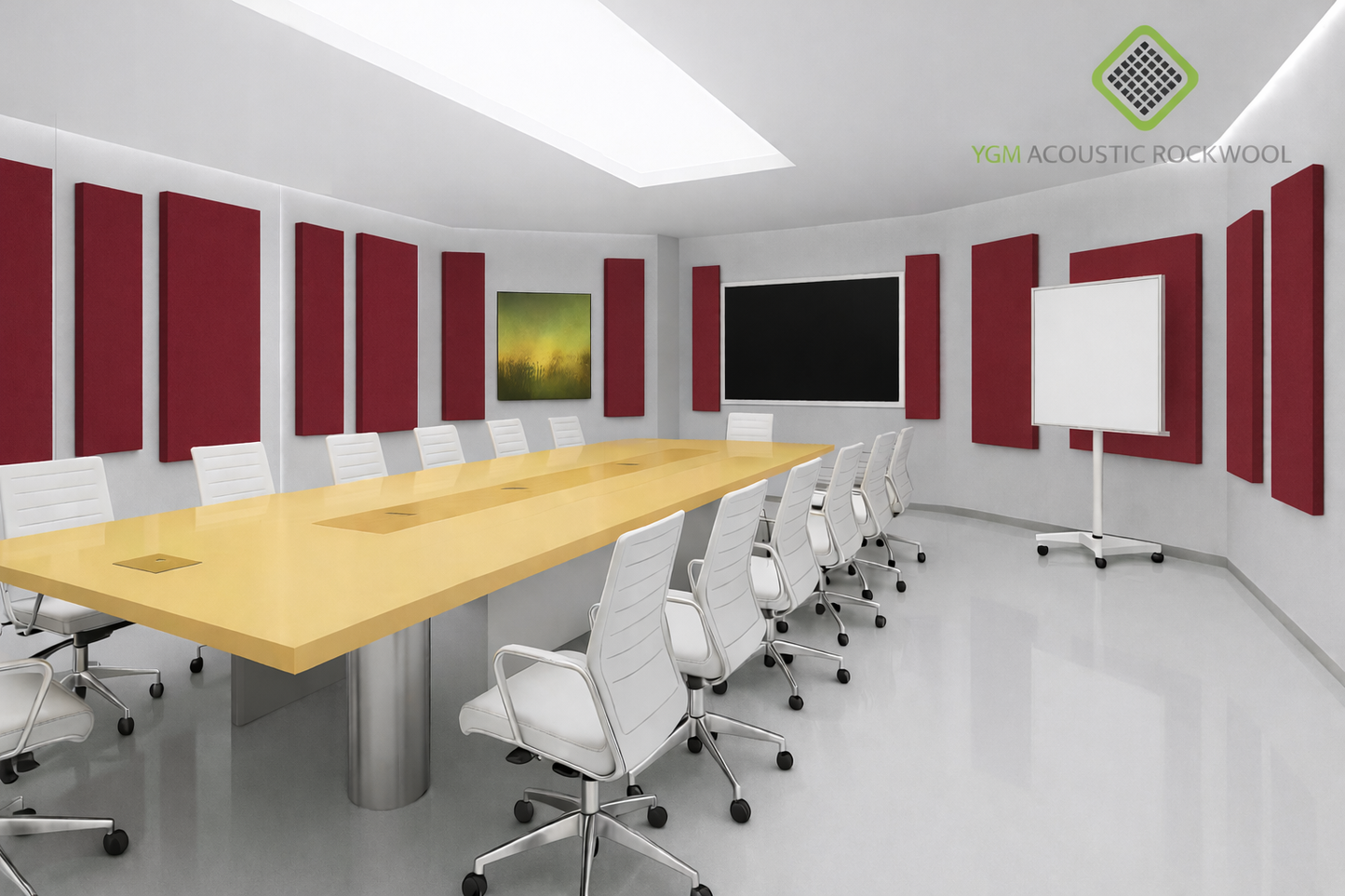 YGM Acoustic Rockwool® - Set of 4 | 4' x 2' x 1.5" | Sound Absorption Panels | NRC 0.92, 80 KG/M¬≥ Density | Room Isolation & Acoustical Soundproofing (Deep Maroon)