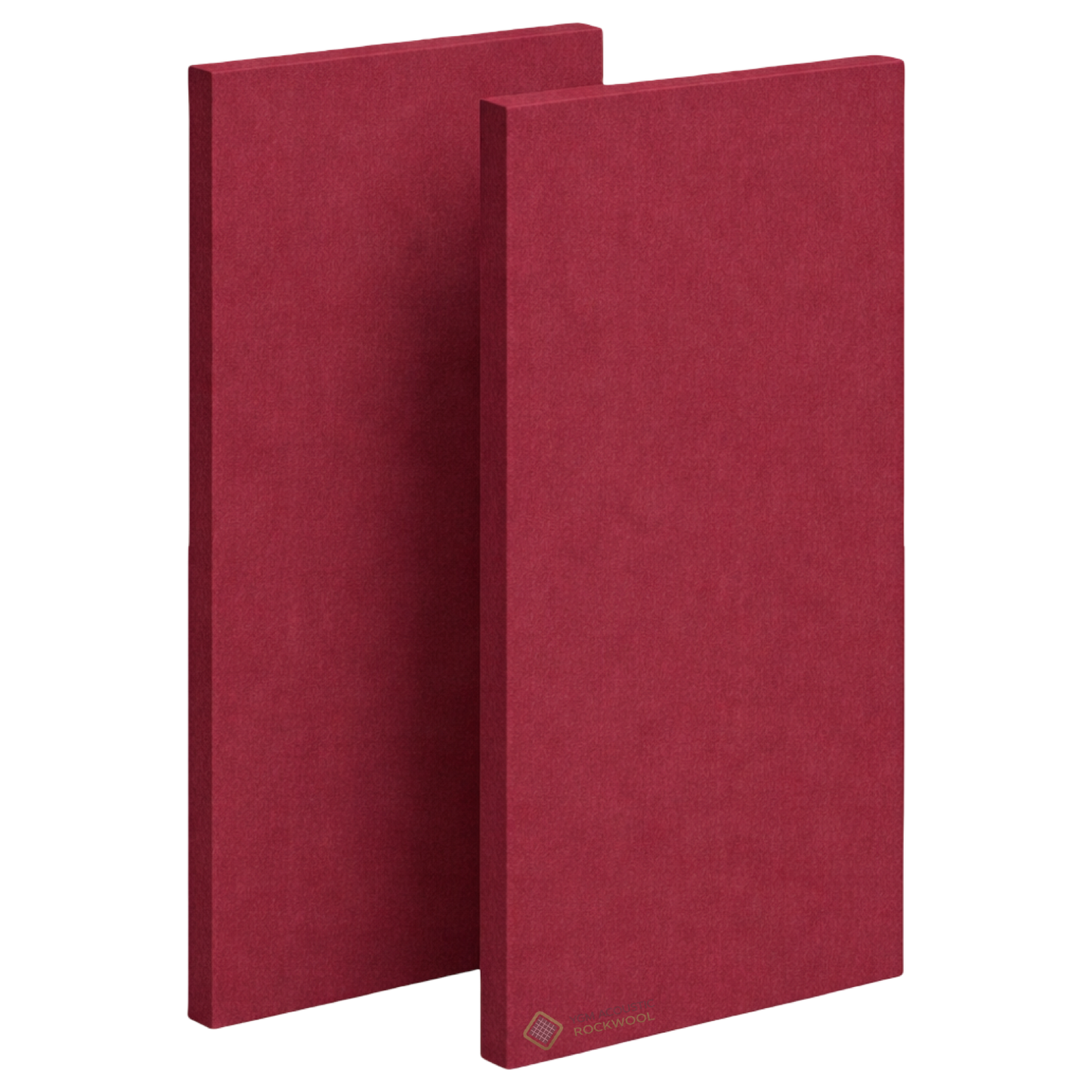 YGM Acoustic Rockwool® - Set of 4 | 4' x 2' x 1.5" | Sound Absorption Panels | NRC 0.92, 80 KG/M¬≥ Density | Room Isolation & Acoustical Soundproofing (Deep Maroon)