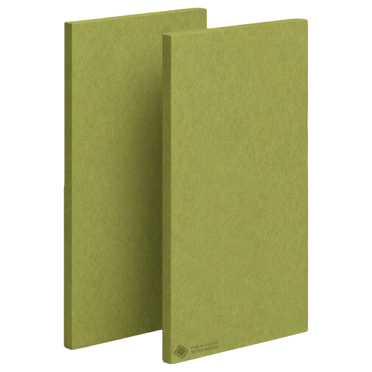 YGM Acoustic Rockwool® - Set of 4 | 4' x 2' x 1.5" | Sound Absorption Panels | NRC 0.92, 80 KG/M¬≥ Density | Room Isolation & Acoustical Soundproofing (Olive Green)