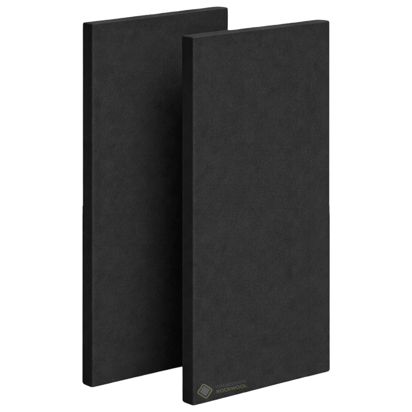YGM Acoustic Rockwool® - Set of 8 | 4' x 2' x 1.5" | Sound Absorption Panels | NRC 0.92, 80 KG/M¬≥ Density | Room Isolation & Acoustical Soundproofing (OG Black)