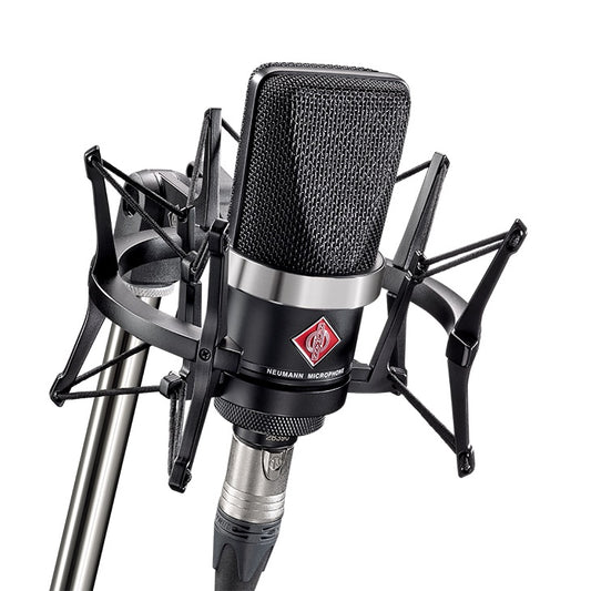 Neumann TLM 102 Studio Set Black - Large Diaphragm Condenser Microphone | Ideal for Professional Studio recording | Home Studio | FM Broadcast | Voice Over