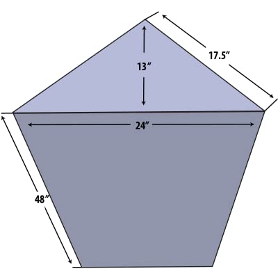 Flat Corner Bass Traps - Set of 8| 24"x12"x12" | Low Frequency Bass Absorber | Premium Grade, 50 Density (Charcoal Black)